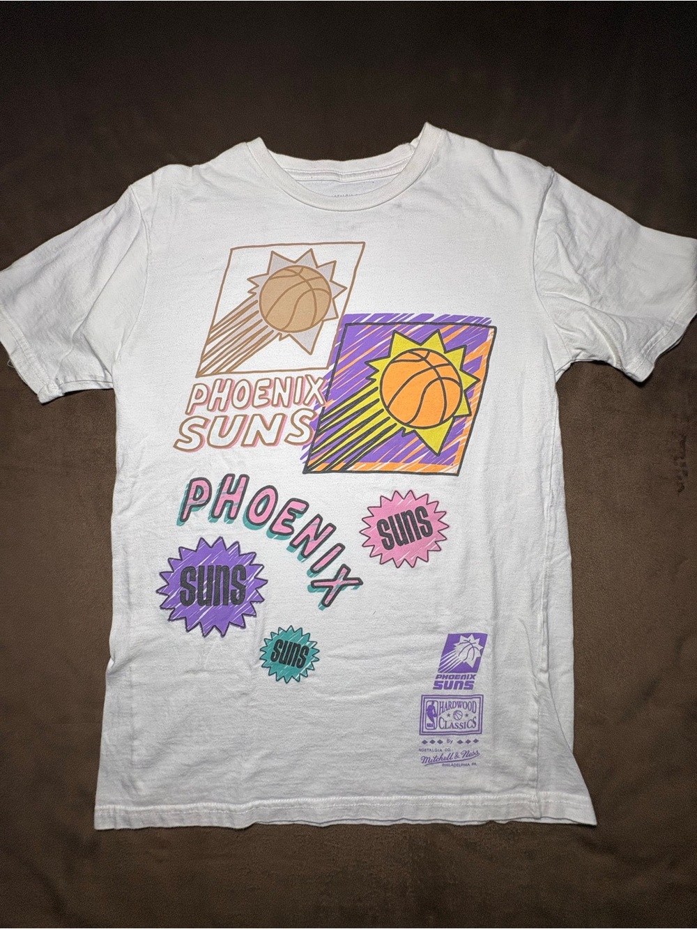 Mitchell & Ness Phoenix Suns Hardwood Classics Graphic Tee - Size Small